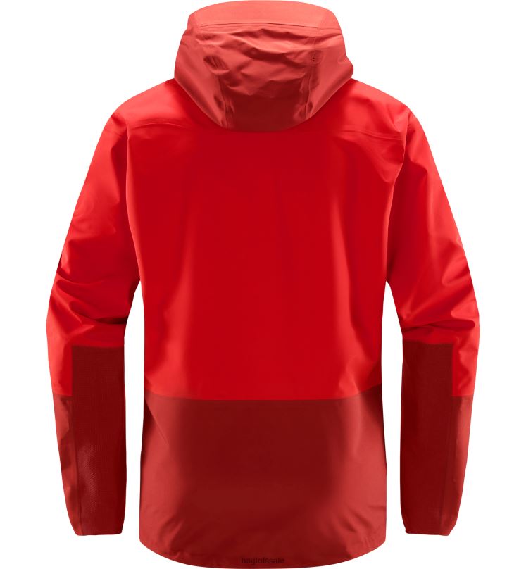Zenith Red/Corrosion Men Haglofs ROC Sloper Proof Jacket Tops ZXT0L134