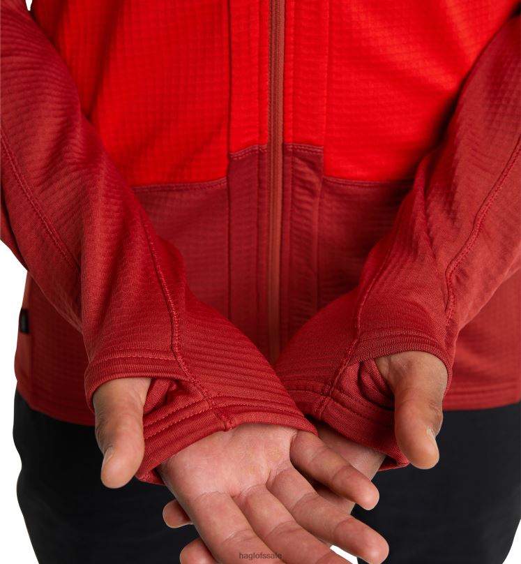 Zenith Red/Corrosion Men Haglofs ROC Spitz Mid Jacket Tops ZXT0L165