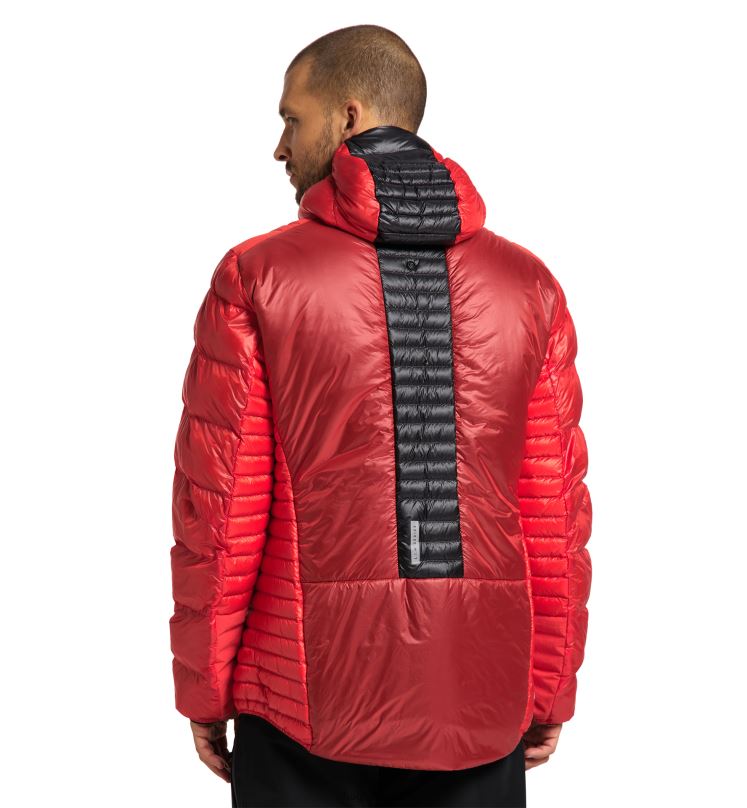 Zenith Red/True Black Men Haglofs L.I.M ZT Down Jacket Tops ZXT0L65
