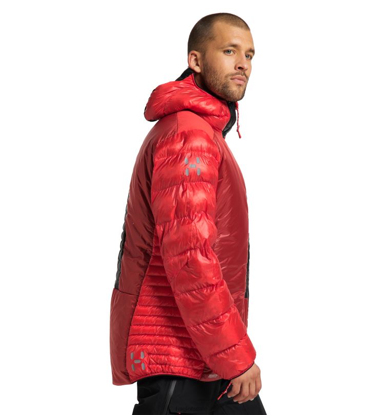 Zenith Red/True Black Men Haglofs L.I.M ZT Down Jacket Tops ZXT0L65