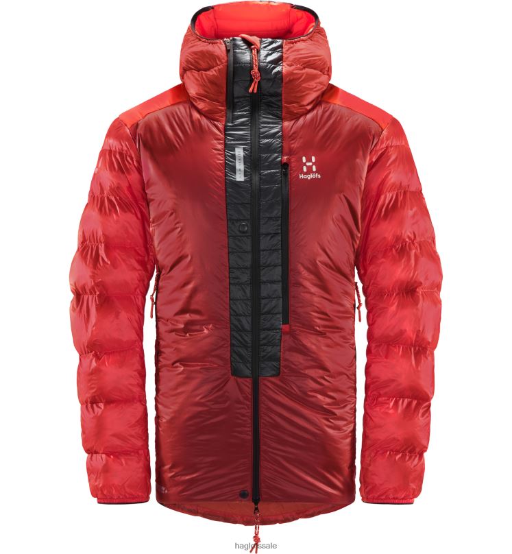 Zenith Red/True Black Men Haglofs L.I.M ZT Down Jacket Tops ZXT0L65
