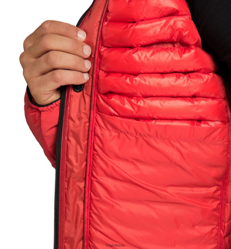 Zenith Red/True Black Men Haglofs L.I.M ZT Down Jacket Tops ZXT0L65