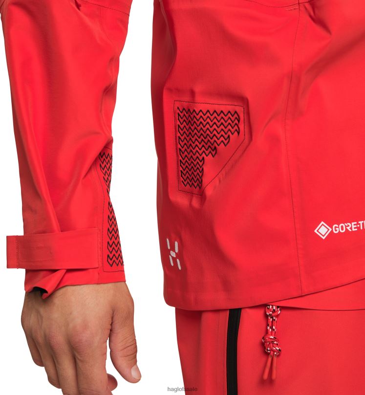 Zenith Red/True Black Men Haglofs L.I.M ZT Mountain GTX PRO Jacket Tops ZXT0L141