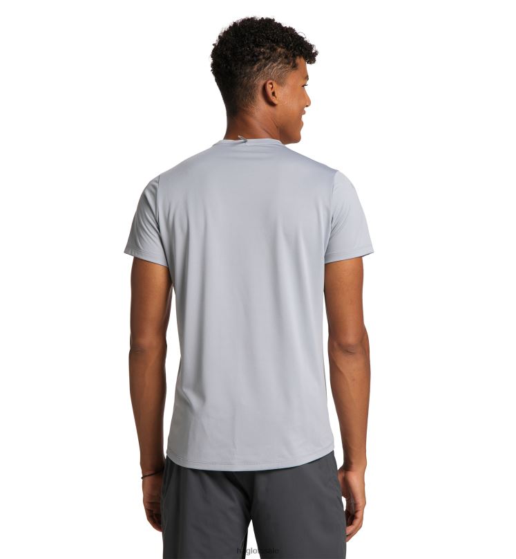 Aurora/Concrete Men Haglofs L.I.M Tech Tee Tops ZXT0L266