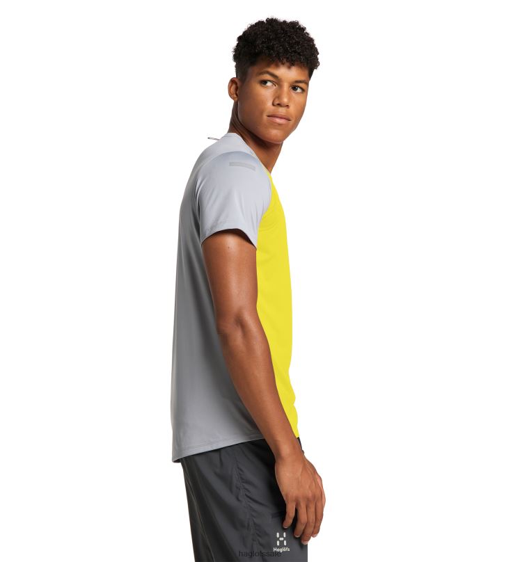 Aurora/Concrete Men Haglofs L.I.M Tech Tee Tops ZXT0L266