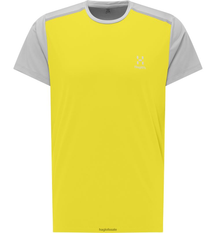 Aurora/Concrete Men Haglofs L.I.M Tech Tee Tops ZXT0L266