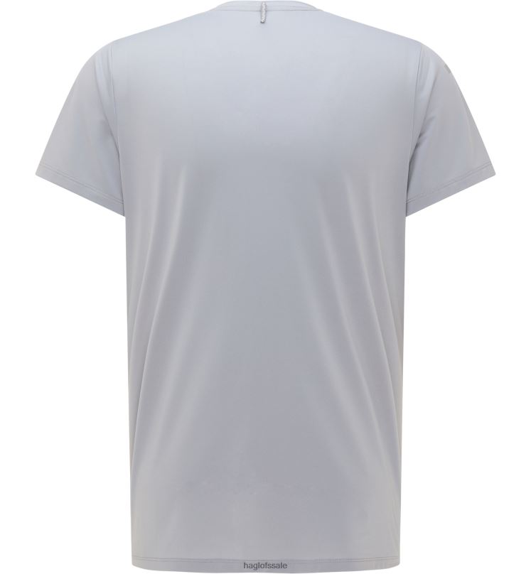 Aurora/Concrete Men Haglofs L.I.M Tech Tee Tops ZXT0L266