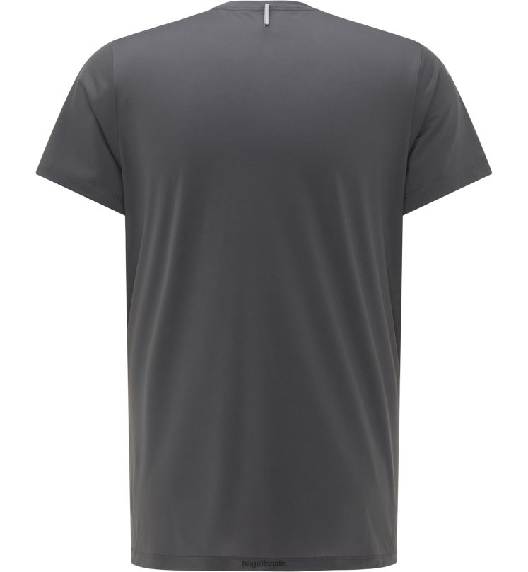 Concrete/Magnetite Men Haglofs L.I.M Tech Tee Tops ZXT0L271