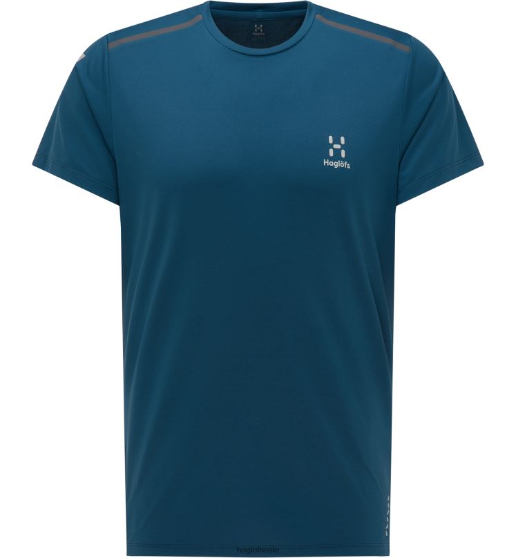 Dark Ocean Men Haglofs L.I.M Tech Tee Tops ZXT0L250