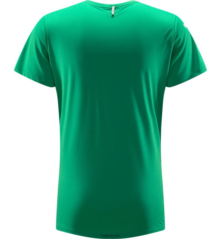 Jelly Green Men Haglofs L.I.M Tech Tee Tops ZXT0L251