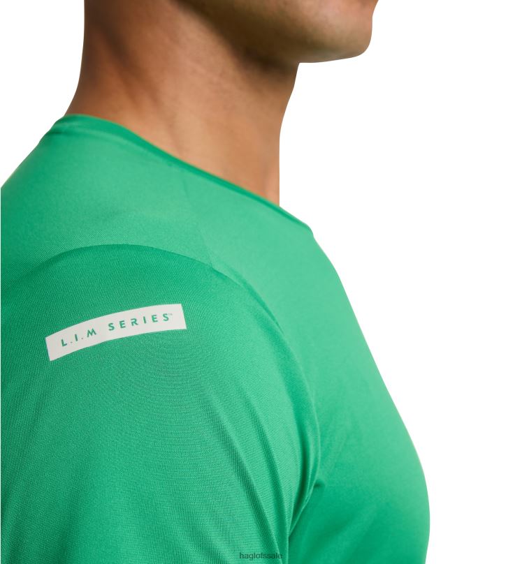 Jelly Green Men Haglofs L.I.M Tech Tee Tops ZXT0L251