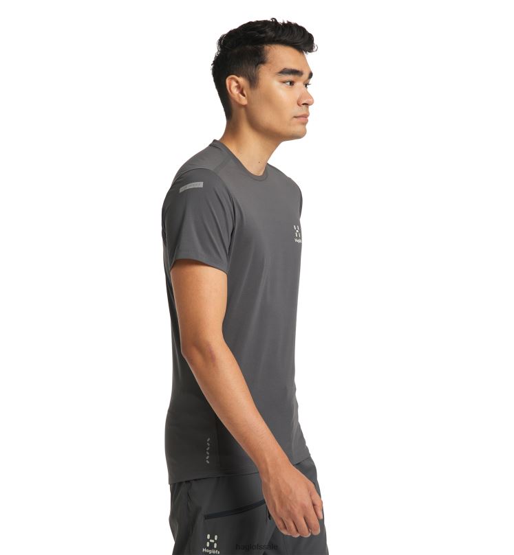 Magnetite Men Haglofs L.I.M Tech Tee Tops ZXT0L246