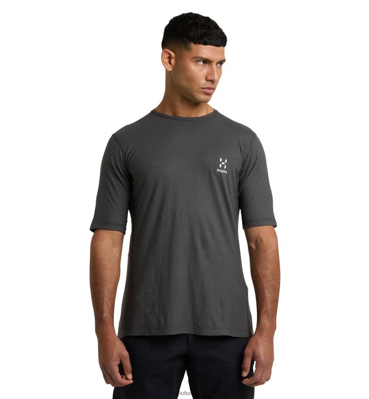 Magnetite Men Haglofs ROC Grip Tee Tops ZXT0L269