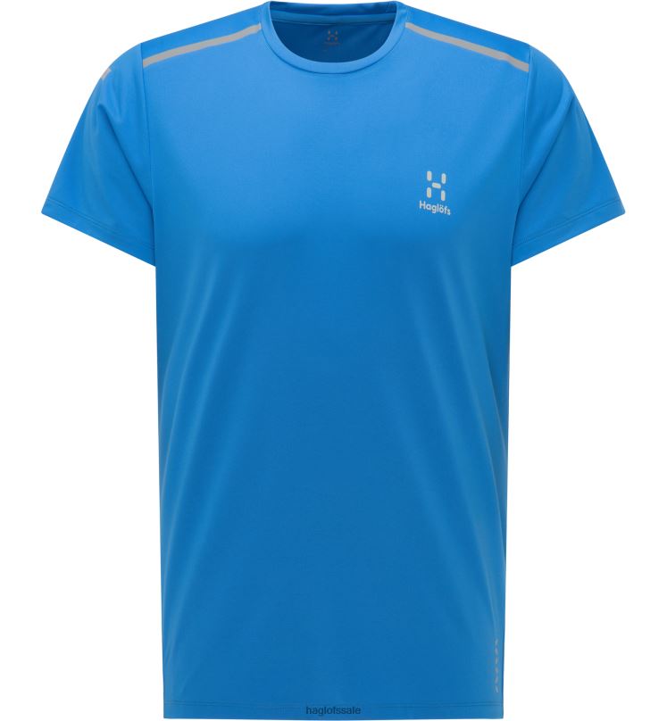 Nordic Blue Men Haglofs L.I.M Tech Tee Tops ZXT0L265