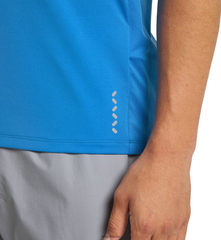 Nordic Blue Men Haglofs L.I.M Tech Tee Tops ZXT0L265