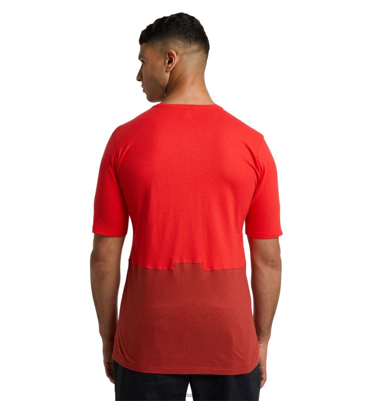 Zenith Red/Corrosion Men Haglofs ROC Grip Tee Tops ZXT0L258