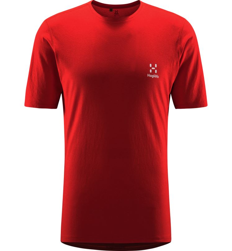 Zenith Red/Corrosion Men Haglofs ROC Grip Tee Tops ZXT0L258