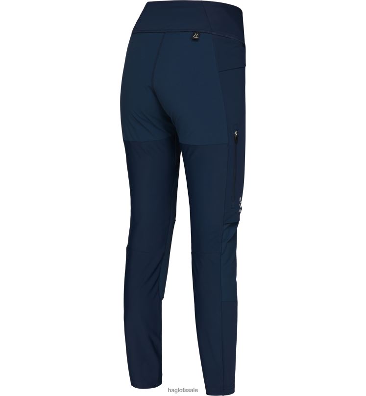 Dark Ocean/Tarn Blue Women Haglofs Luna Tights Bottoms ZXT0L803
