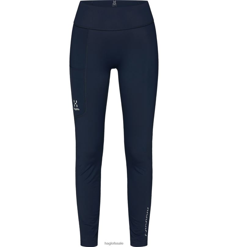 Dark Ocean Women Haglofs L.I.M Leap Tights Bottoms ZXT0L800