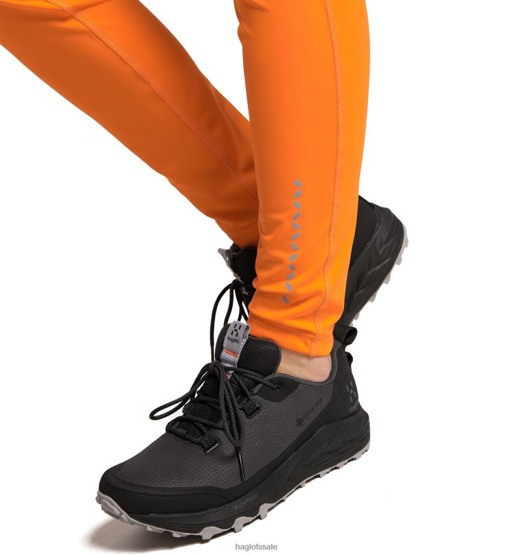 Flame Orange Women Haglofs L.I.M Leap Tights Bottoms ZXT0L799
