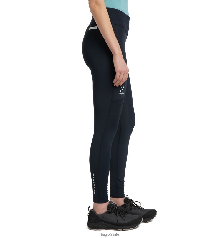 Tarn Blue Women Haglofs L.I.M Leap Tights Bottoms ZXT0L798