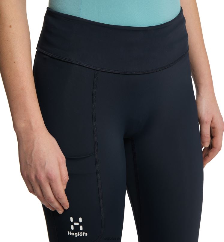 Tarn Blue Women Haglofs L.I.M Leap Tights Bottoms ZXT0L798