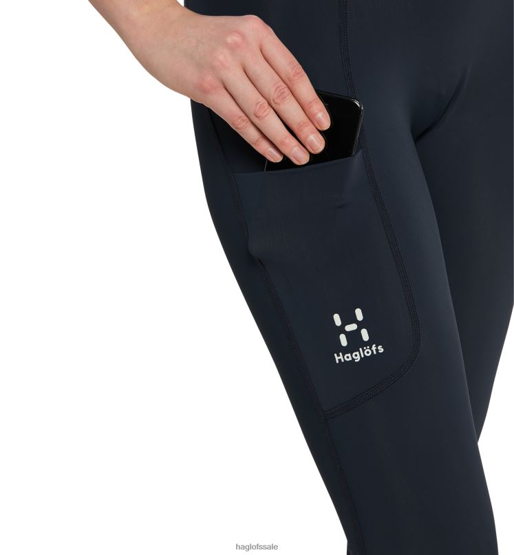 Tarn Blue Women Haglofs L.I.M Leap Tights Bottoms ZXT0L798