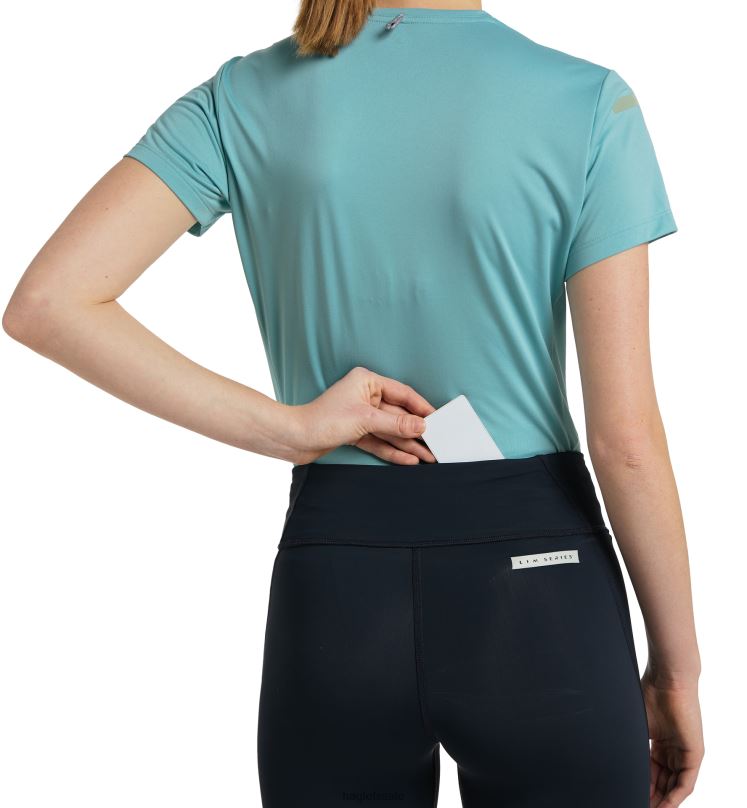 Tarn Blue Women Haglofs L.I.M Leap Tights Bottoms ZXT0L798