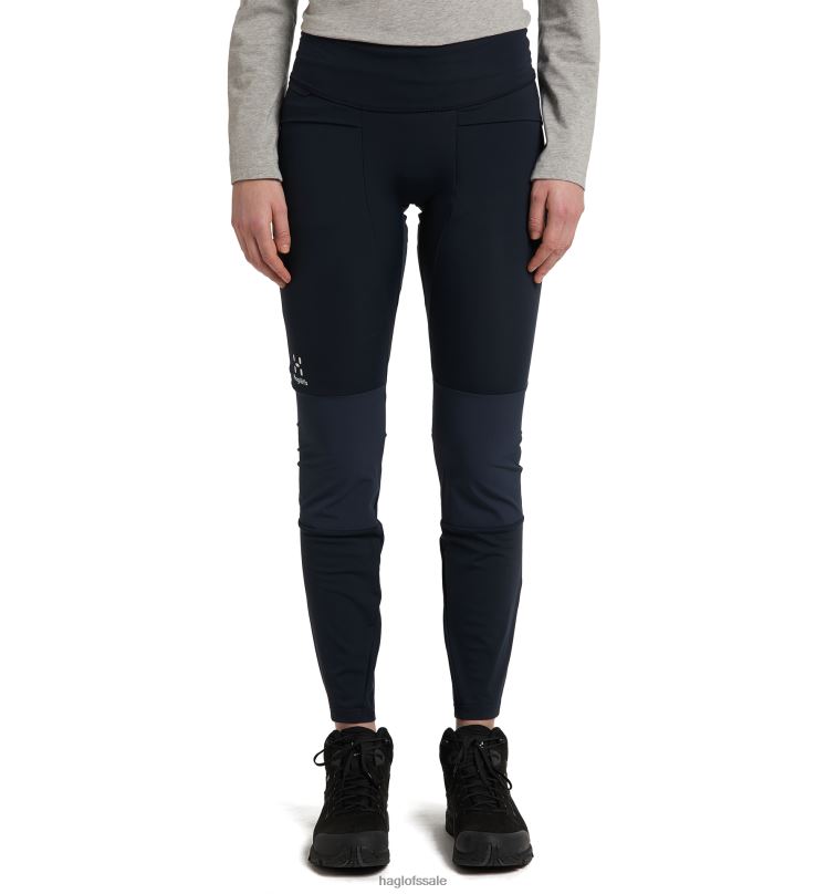 Tarn Blue Women Haglofs Luna Tights Bottoms ZXT0L796
