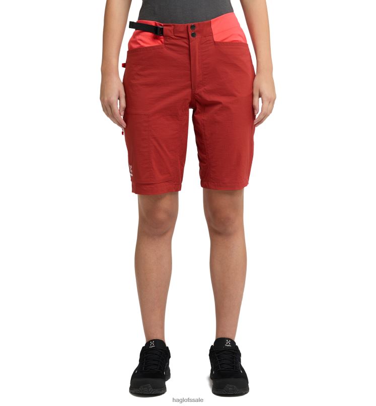Corrosion/Poppy Red Women Haglofs Roc Spitz Shorts Bottoms ZXT0L786