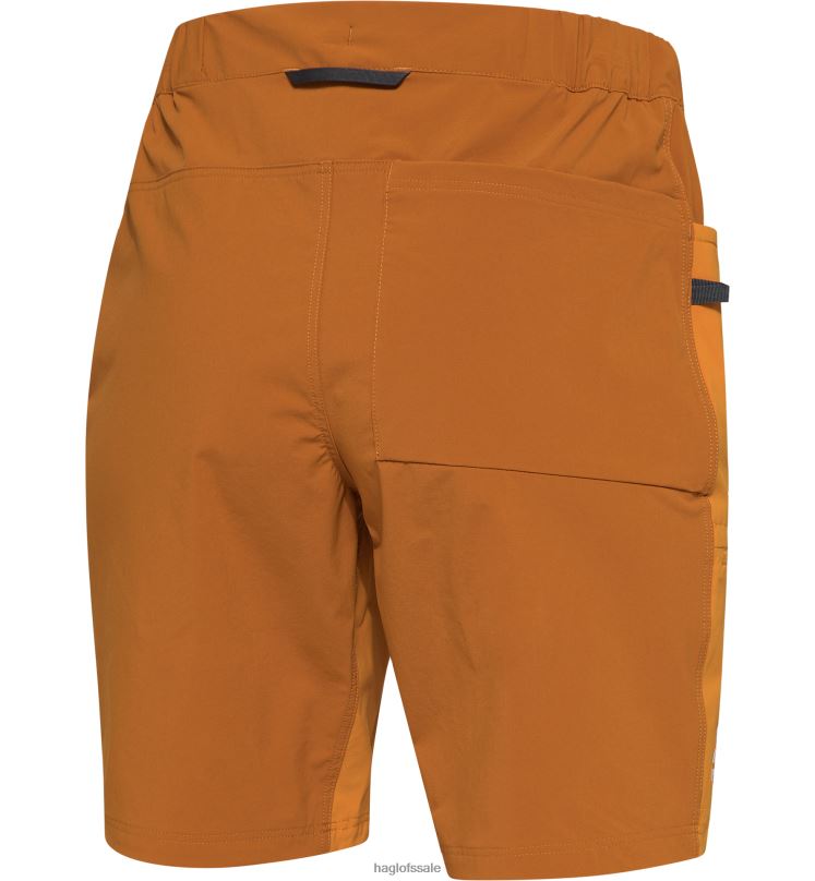 Desert Yellow/Golden Brown Women Haglofs ROC Lite Standard Shorts Bottoms ZXT0L793