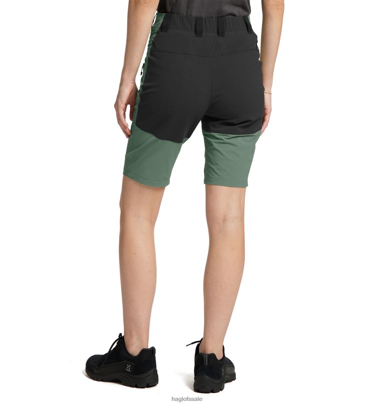 Fjell Green/True Black Women Haglofs Mid Slim Shorts Bottoms ZXT0L776