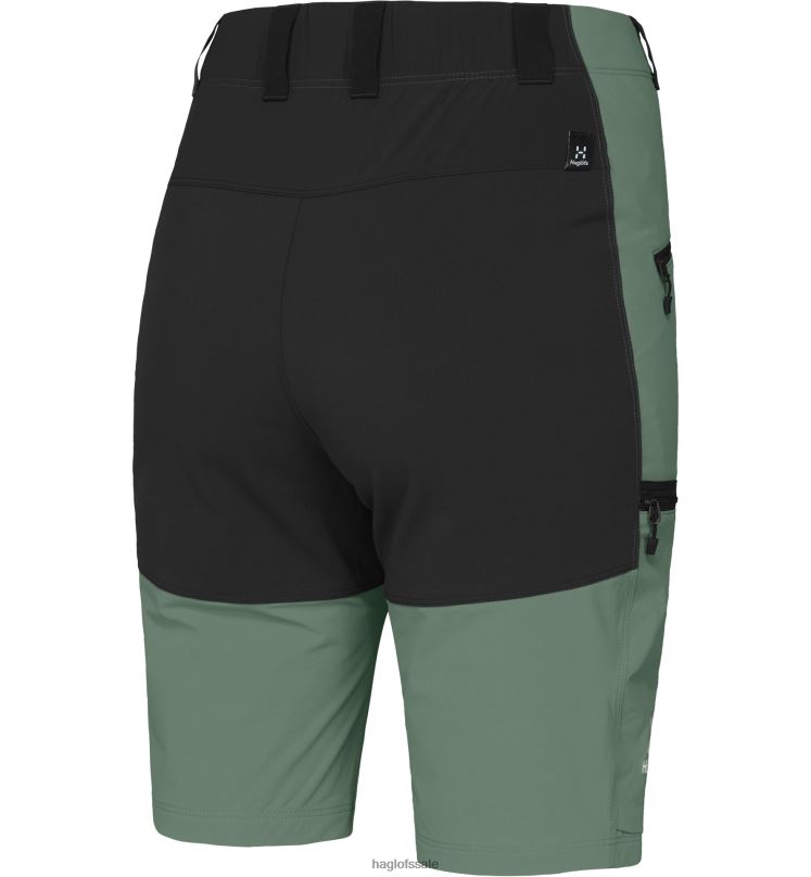 Fjell Green/True Black Women Haglofs Mid Slim Shorts Bottoms ZXT0L776