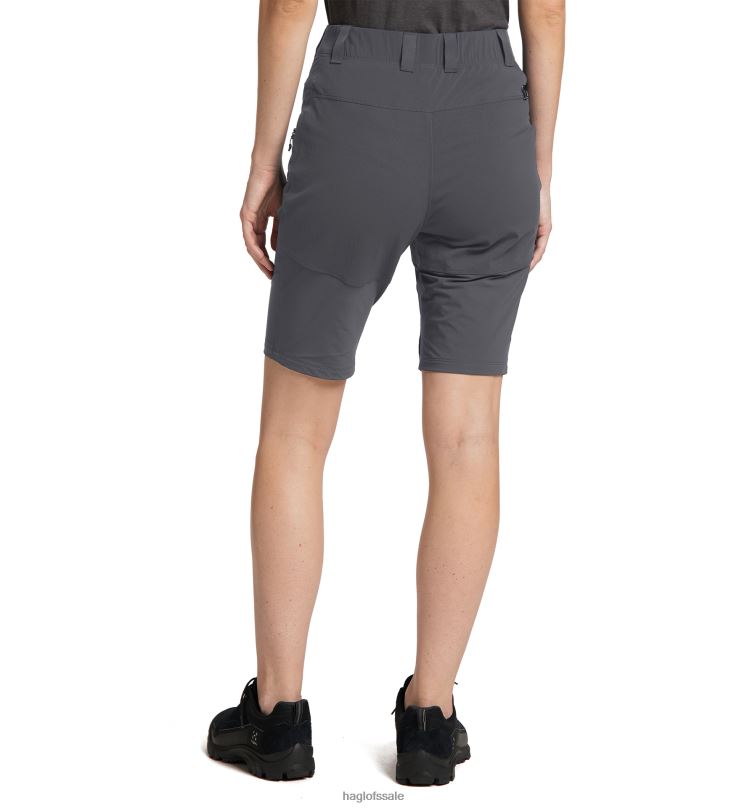 Magnetite Women Haglofs Mid Slim Shorts Bottoms ZXT0L773