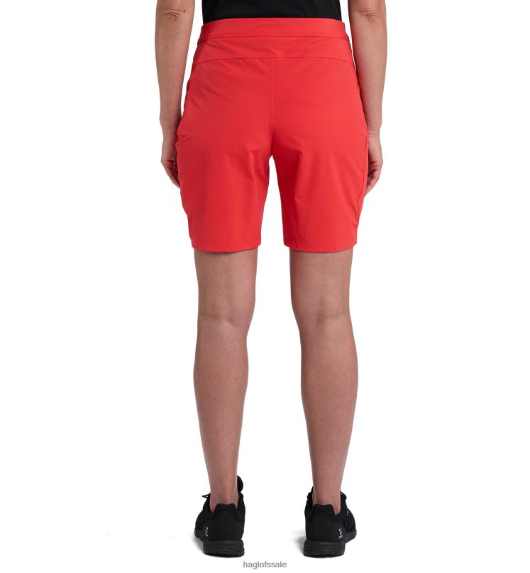 Poppy Red Women Haglofs Lizard Softshell Shorts Bottoms ZXT0L780