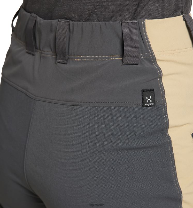 Sand/Magnetite Women Haglofs Mid Slim Shorts Bottoms ZXT0L777