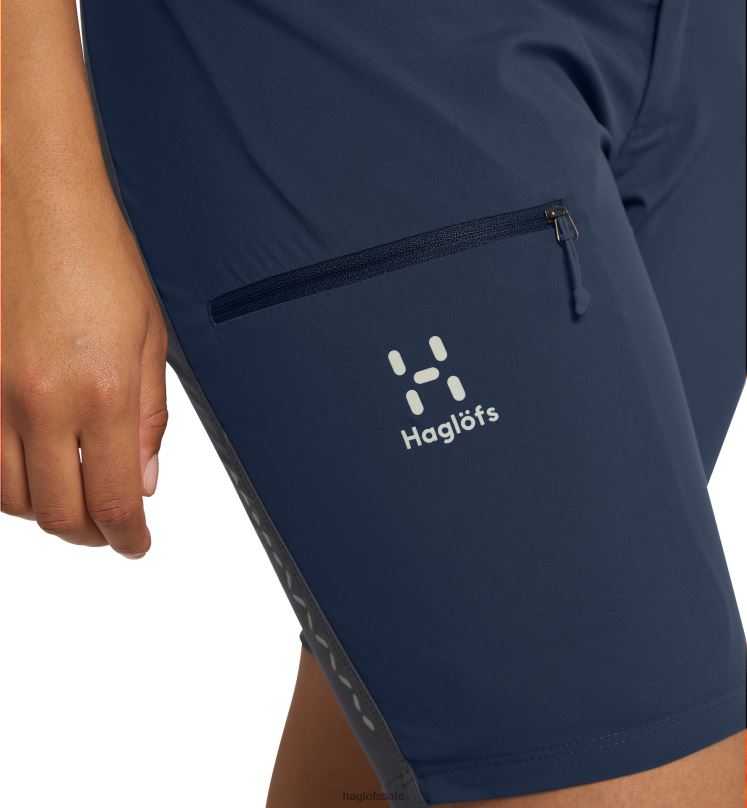 Tarn Blue/Magnetite Women Haglofs L.I.M Rugged Shorts Bottoms ZXT0L789