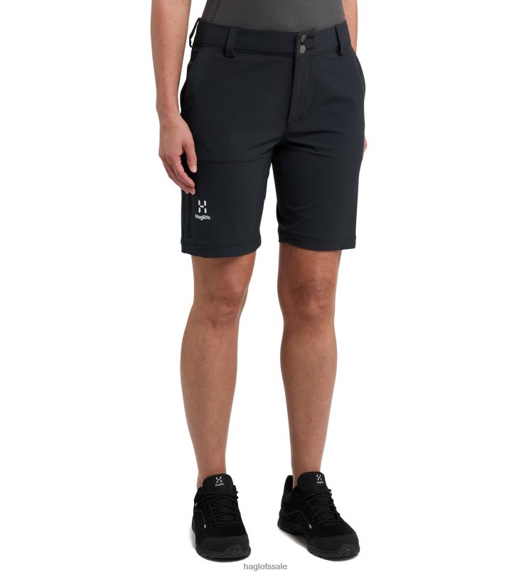 True Black Women Haglofs Softshell Shorts Bottoms ZXT0L787