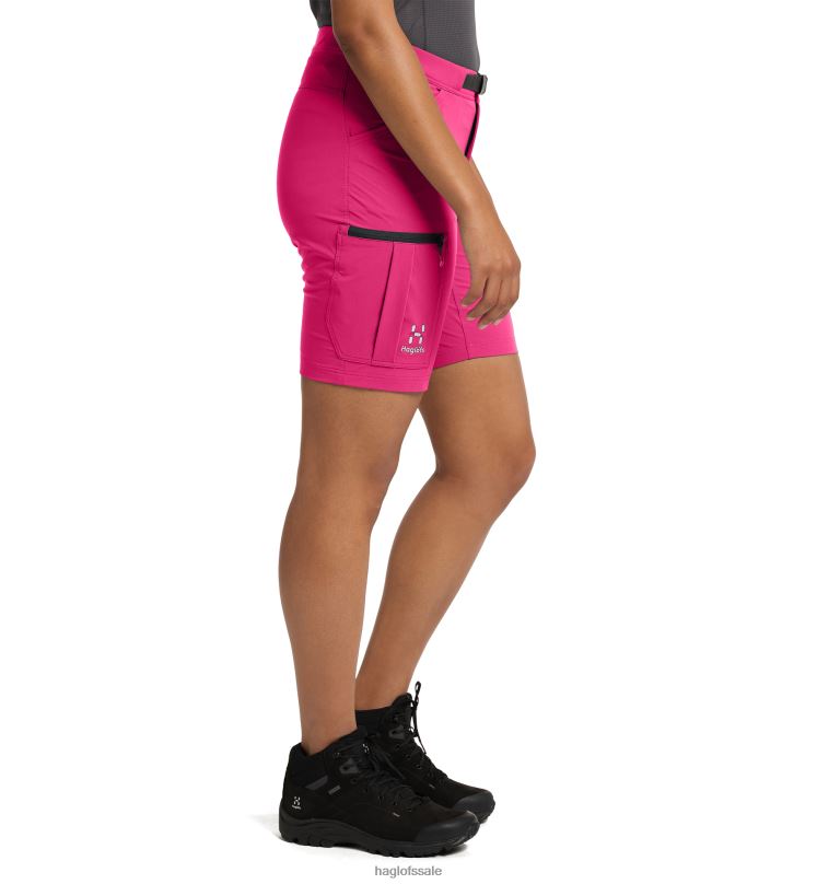 Ultra Pink Women Haglofs Lizard Softshell Shorts Bottoms ZXT0L795