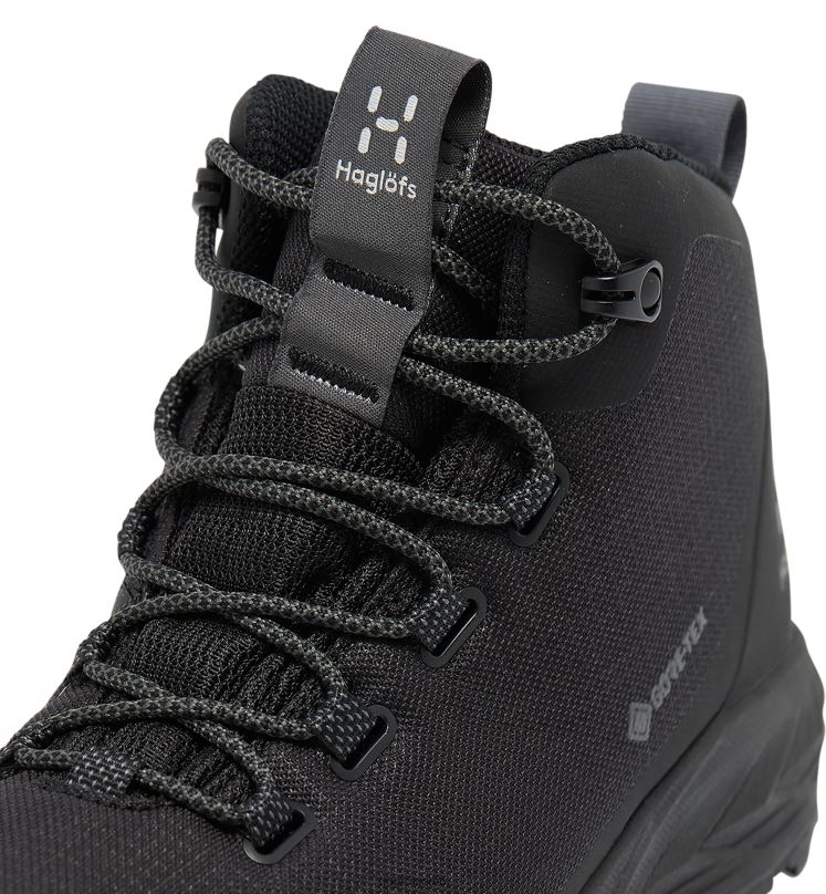 True Black/Magnetite Women Haglofs L.I.M FH GTX Mid Shoes ZXT0L820