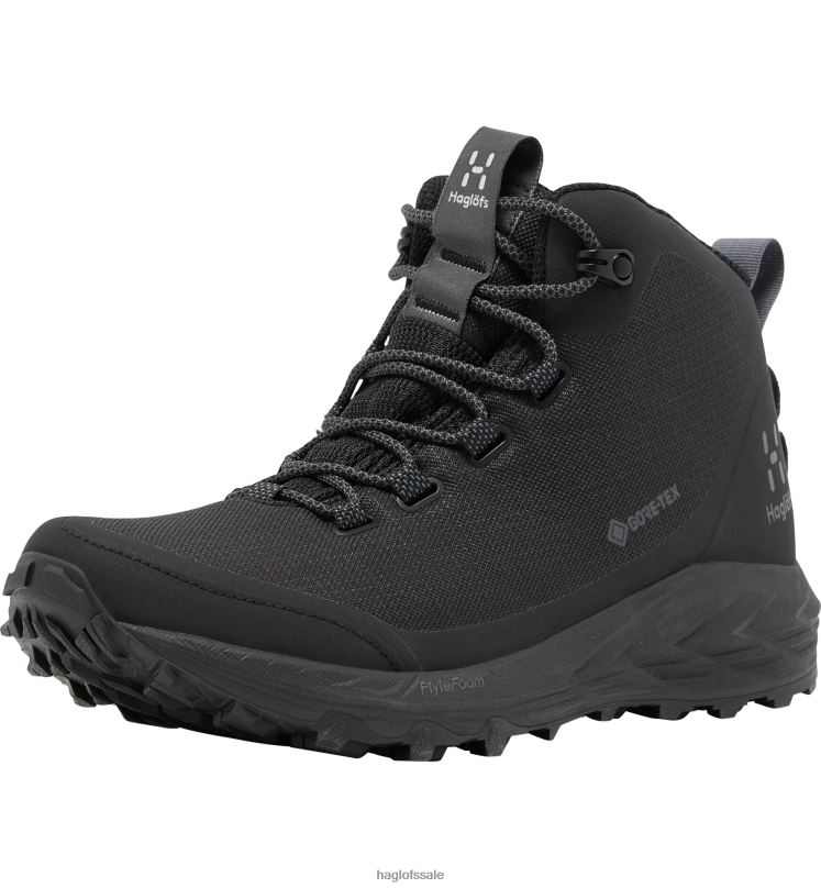 True Black/Magnetite Women Haglofs L.I.M FH GTX Mid Shoes ZXT0L820