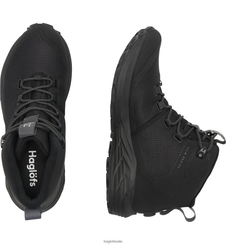 True Black/Magnetite Women Haglofs L.I.M FH GTX Mid Shoes ZXT0L820