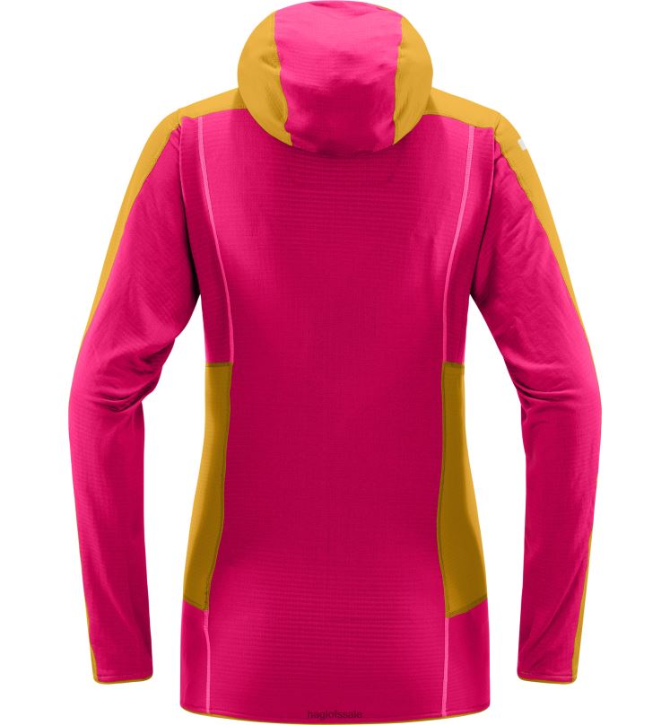 Autumn Leaves/Ultra Pink Women Haglofs L.I.M Mid Fast Hood Tops ZXT0L671