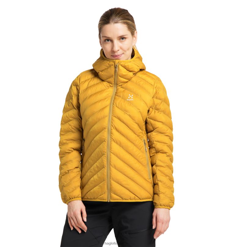 Autumn Leaves Women Haglofs Sarna Mimic Hood Tops ZXT0L693