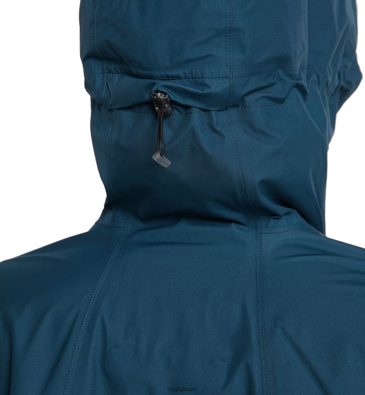 Dark Ocean/True Black Women Haglofs Roc Sheer GTX Jacket Tops ZXT0L733