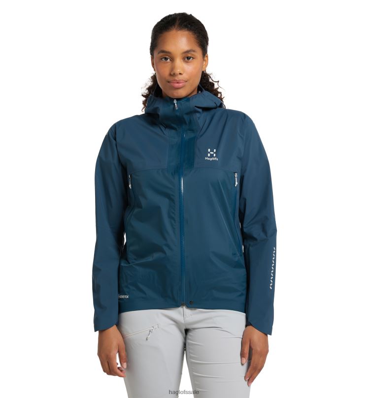 Dark Ocean Women Haglofs L.I.M GTX Active Jacket Tops ZXT0L696