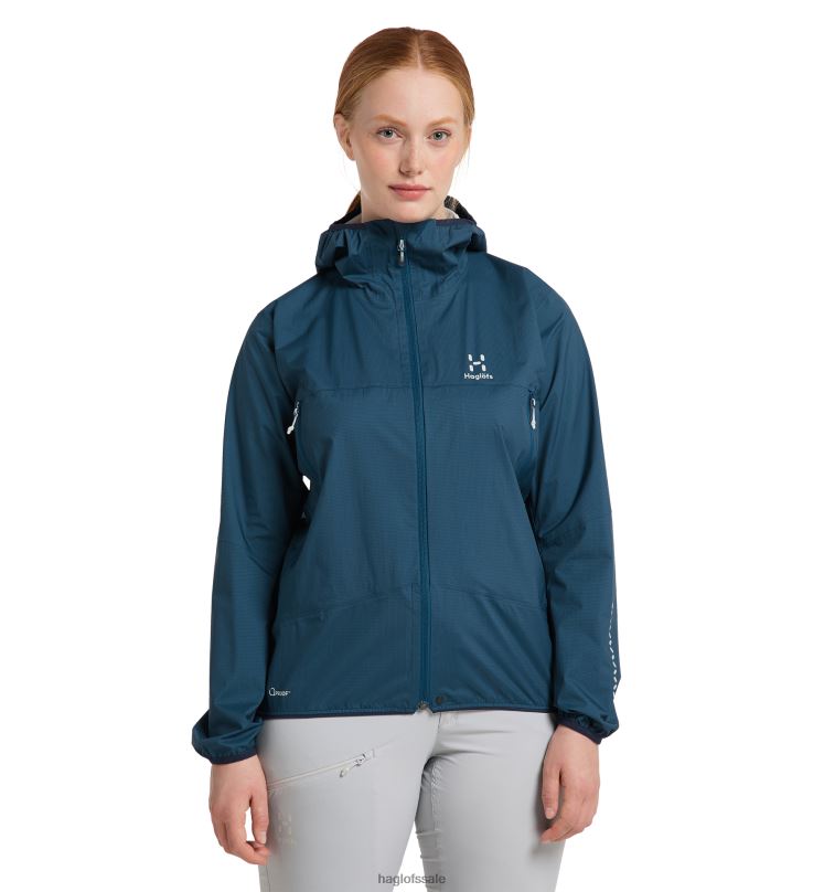 Dark Ocean Women Haglofs L.I.M Proof Jacket Tops ZXT0L581