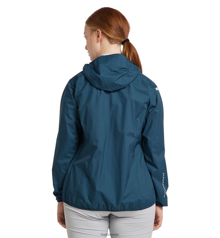 Dark Ocean Women Haglofs L.I.M Proof Jacket Tops ZXT0L581