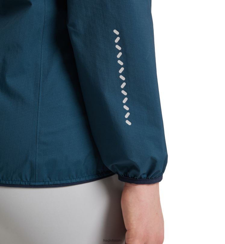 Dark Ocean Women Haglofs L.I.M Proof Jacket Tops ZXT0L581