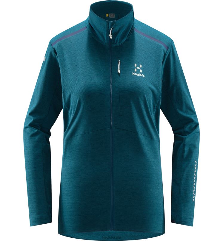 Dark Ocean Women Haglofs L.I.M Strive Mid Jacket Tops ZXT0L701